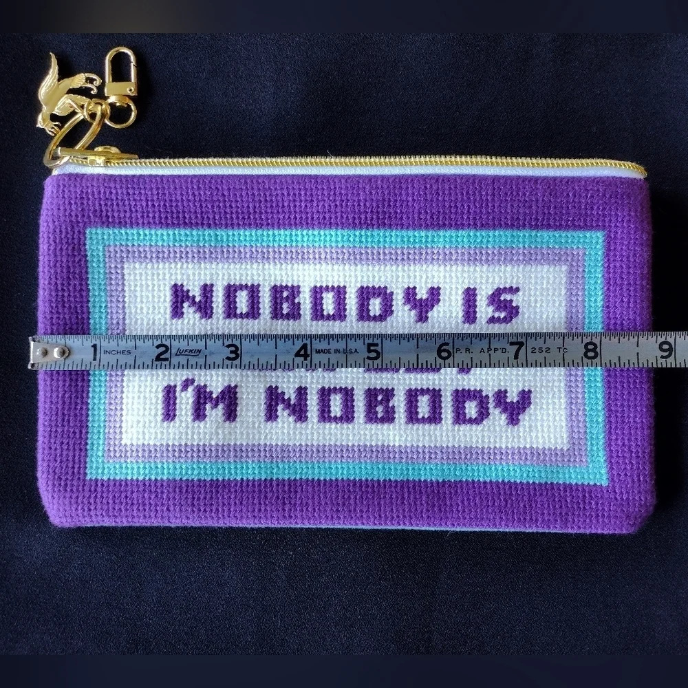 Purple Cosmetic Zipper Pouch